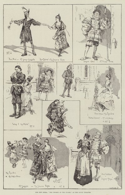 Nowa Opera, Yeomen of the Guard, w Teatrze Savoy autorstwa Frederick Henry Townsend