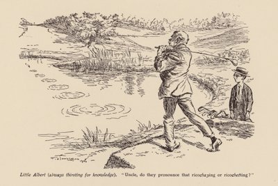 "Uncle, Do They Pronounce that Ricoshaying or Ricochetting" (litografia) autorstwa Frederick Henry Townsend