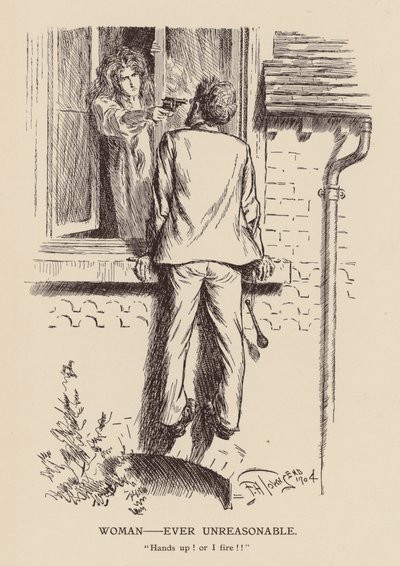 Woman - Ever Unreasonable (litografia) autorstwa Frederick Henry Townsend