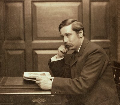 HG Wells, brytyjski autor, 1903 autorstwa Frederick Hollyer