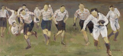 Ucieczka, ok. 1929 (olej na płótnie) autorstwa Frederick James Porter