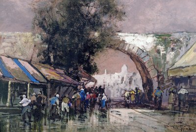 W Zajętych nawiedzonych ludziach, 1915 (olej i toaleta na pokładzie) autorstwa Frederick Johnn Hiles