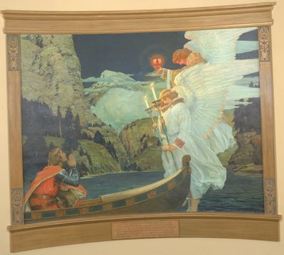 Rycerz Świętego Graala, ca. 1912. autorstwa Frederick Judd Waugh