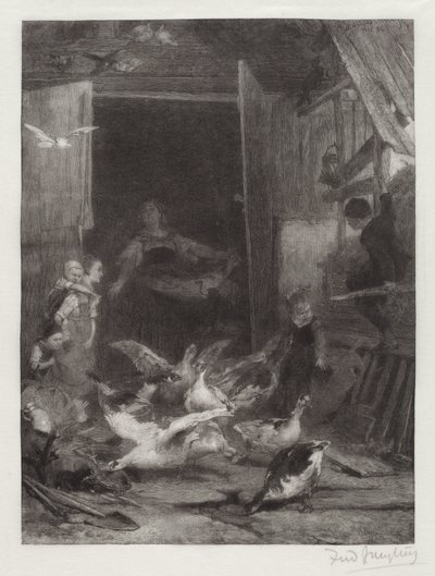 Bez tytułu (Scena na farmie) autorstwa Frederick Juengling