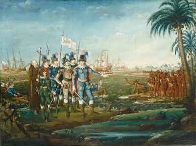 Pierwsze lądowanie Krzysztofa Kolumba autorstwa Frederick Kemmelmeyer
