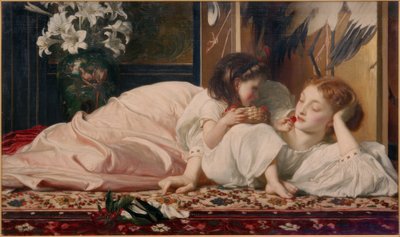Matka z dzieckiem (wiśnie) autorstwa Frederick Lord Leighton