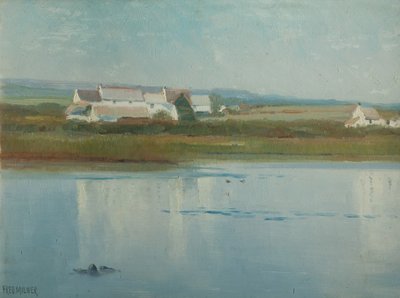 W Marazion - Farma nad rzeką autorstwa Frederick Milner