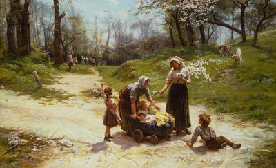 maj (olej na płótnie) autorstwa Frederick Morgan