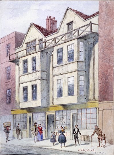 Fleet Street, Londyn, 1835 autorstwa Frederick Napoleon Shepherd