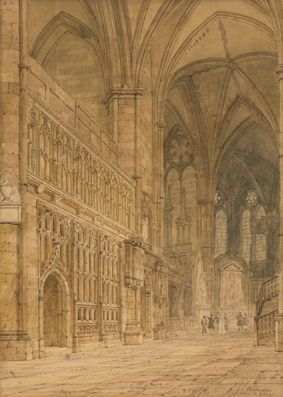 Ambulatorium, Opactwo Westminsterskie autorstwa Frederick Nash