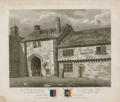 Brama Opactwa Bermondsey autorstwa Frederick Nash
