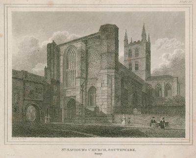 Kościół św Zbawiciela, Southwark, Surrey autorstwa Frederick Nash