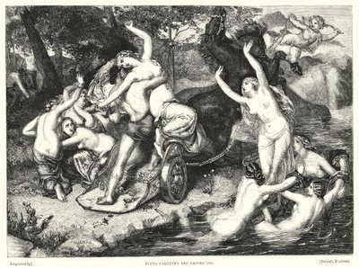 Pluton zabierający Prozerpinę (rycina) autorstwa Frederick Richard Pickersgill
