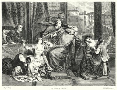 Śmierć Foscari (rycina) autorstwa Frederick Richard Pickersgill