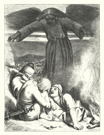 Zniszczenie Sennacheryba (rycina) autorstwa Frederick Richard Pickersgill