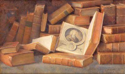 Stare książki (akwarela) autorstwa Frederick Spencer