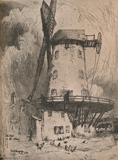 „Młyn w Wirral”, ok. 1900 r. autorstwa Frederick Vango Burridge