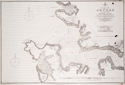 Jaygad (Jyghur) i wejście do rzeki Shatri... autorstwa Frederick W. Jarrad