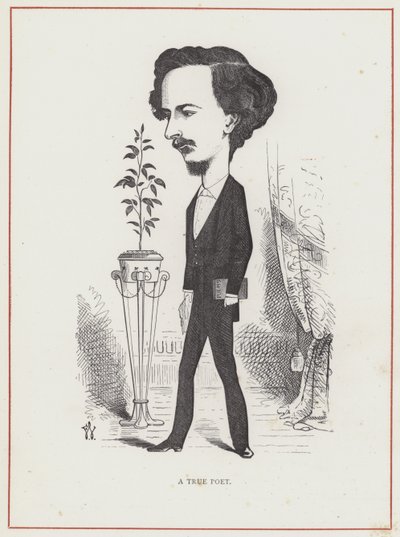 Algernon Charles Swinburne, poeta autorstwa Frederick Waddy