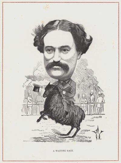 Edmund Yates autorstwa Frederick Waddy