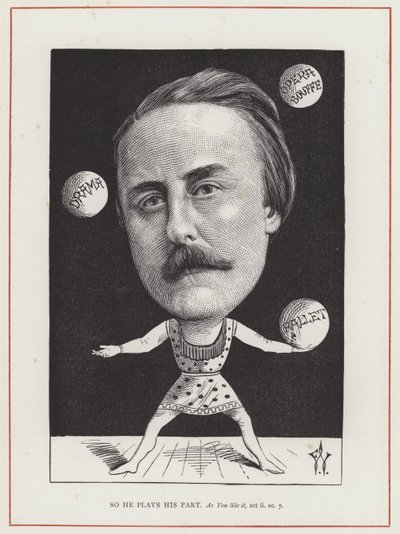 John Hollingshead autorstwa Frederick Waddy