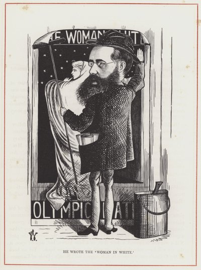 Wilkie Collins, kobieta w bieli autorstwa Frederick Waddy