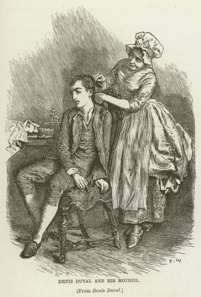 Denis Duval i jego matka autorstwa Frederick Walker