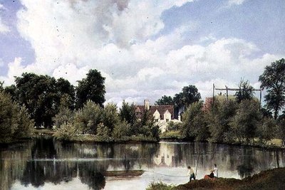 Krajobraz rzeki, Suffolk autorstwa Frederick Waters Watts