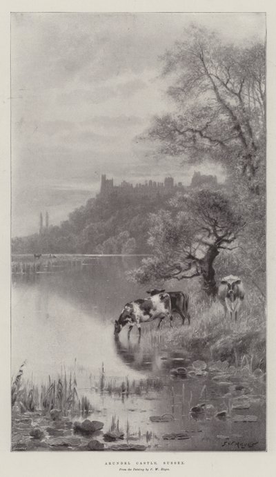 Zamek Arundel, Sussex autorstwa Frederick William Hayes