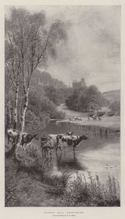 Haddon Hall, Derbyshire autorstwa Frederick William Hayes