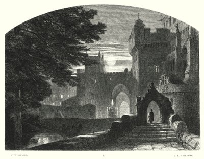 Childe Harold Lorda Byrona, Canto I, strofa 7 (grawerowanie) autorstwa Frederick William Hulme