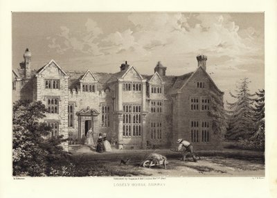 Loseley House, Surrey (odcień lito) autorstwa Frederick William Hulme