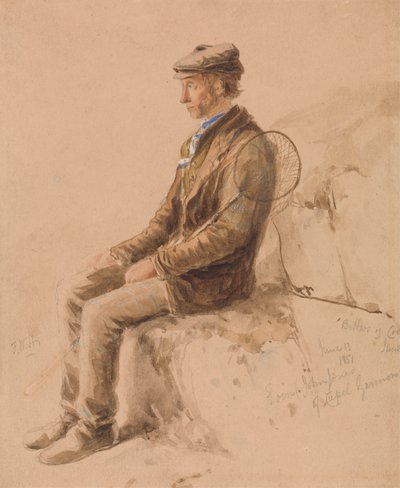 Człowiek z osłem , 13 czerwca 1851 r autorstwa Frederick William Hulme