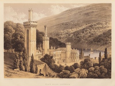 Place House, Kornwalia (akwatinta) autorstwa Frederick William Hulme