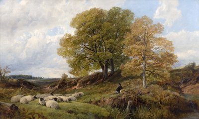 Scena leśna autorstwa Frederick William Hulme