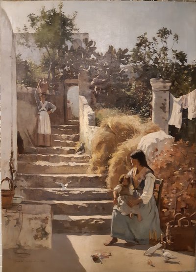Scena na Capri autorstwa Frederick William Jackson