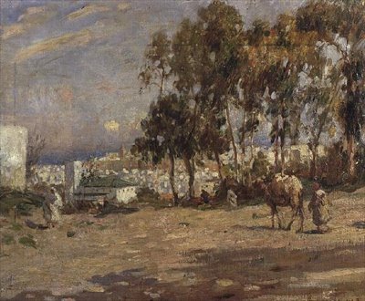 Zbliżanie się do miasta autorstwa Frederick William Jackson