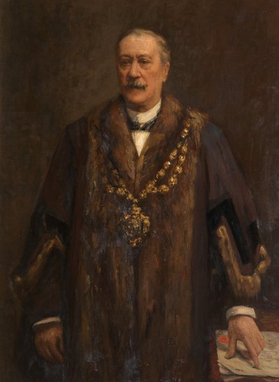 Portret Jamesa Yatesa, ok. 1880-82 (olej na płótnie) autorstwa Frederick William Jackson