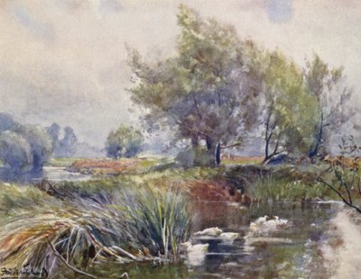 Avon, poniżej Stratford-on-Avon autorstwa Frederick William Newton Whitehead