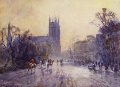 Kościół parafialny i pijalnia, Leamington autorstwa Frederick William Newton Whitehead