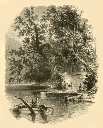 „Północny oddział Susquehanna, w Hunlocks”, 1874. autorstwa Frederick William Quartley