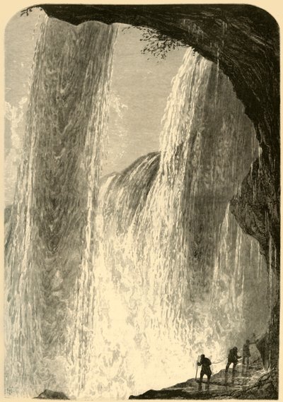 „Pod wodospadami, strona kanadyjska”, 1872. autorstwa Frederick William Quartley