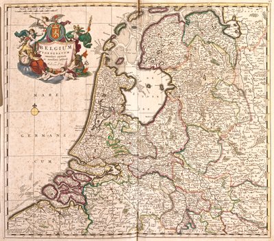Belgia i Holandia autorstwa Frederick de Wit