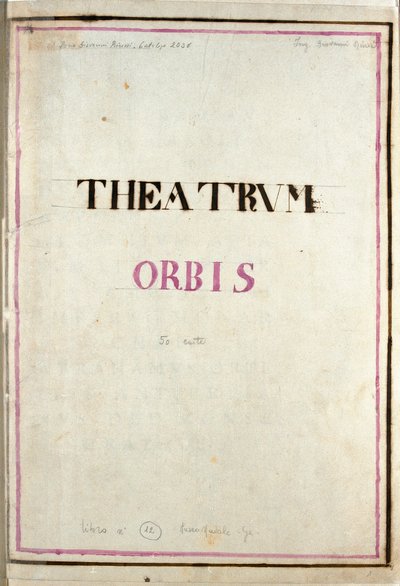 Strona tytułowa Teatru Atlas Orbis (akwaforta). autorstwa Frederick de Wit