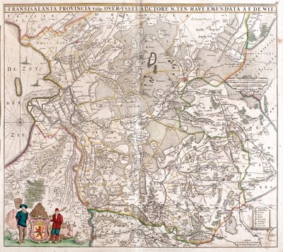 Drenthe, Overijssel, Holandia autorstwa Frederick de Wit