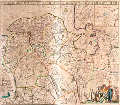 Groningen, Drenthe, Holandia autorstwa Frederick de Wit