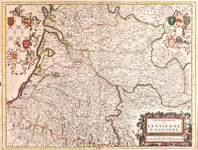 Guyenne, Gaskonia, Francja autorstwa Frederick de Wit