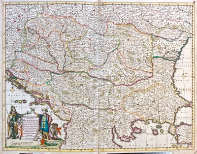 Węgry, Bośnia i Hercegowina, Chorwacja, Serbia, Bułgaria, Rumunia, Czarnogóra, Albania, Republika Macedonii, Grecja Północna autorstwa Frederick de Wit