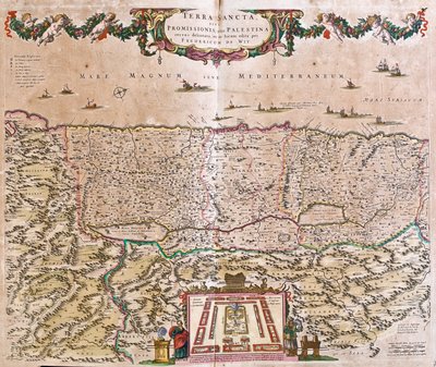 Izrael, Jordania Zachodnia autorstwa Frederick de Wit