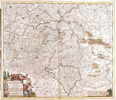 Dolna Saksonia, Saksonia-Anhalt, Saksonia, Turyngia, Niemcy autorstwa Frederick de Wit